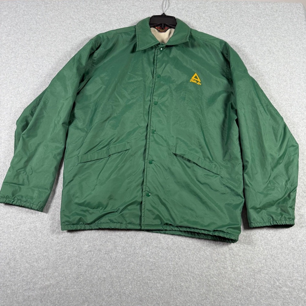 Vintage Pla-Jac Dunbrooke Coaches Jacket Green Delta Line Mens 44-L-46 USA Made